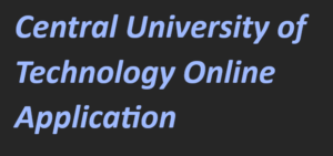 Central University of Technology Online Application 2024-2025