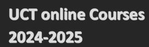 UCT online Courses 2024-2025