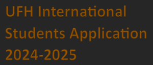 UFH International Students Application 2024-2025