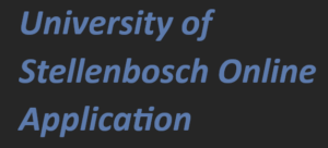 University of Stellenbosch Online Application 2024-2025