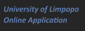 University of Limpopo Application form 2024-2025